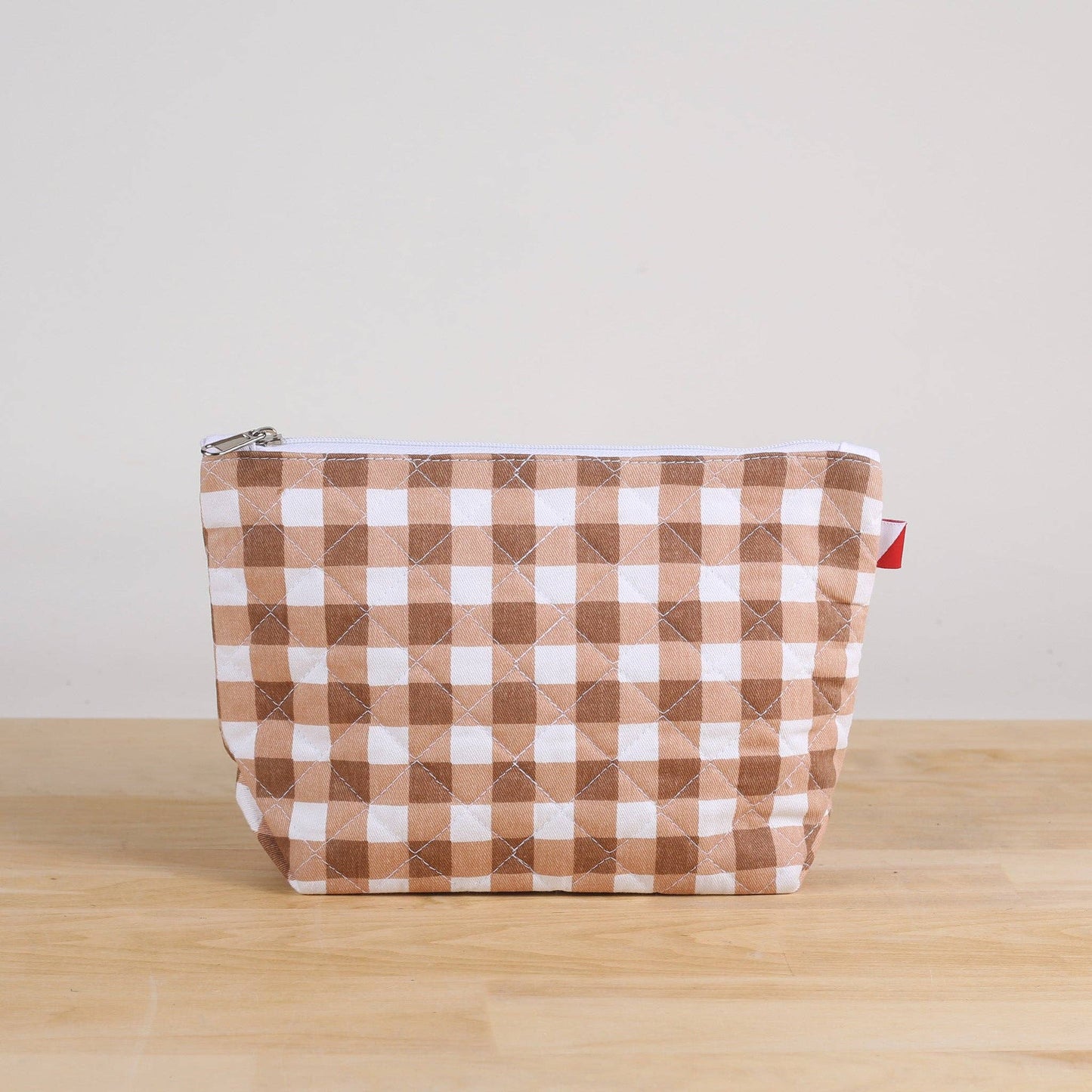 Gingham Quilted Pouch