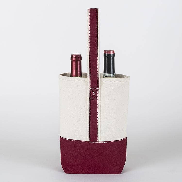 2- Bottle Canvas Wine Tote